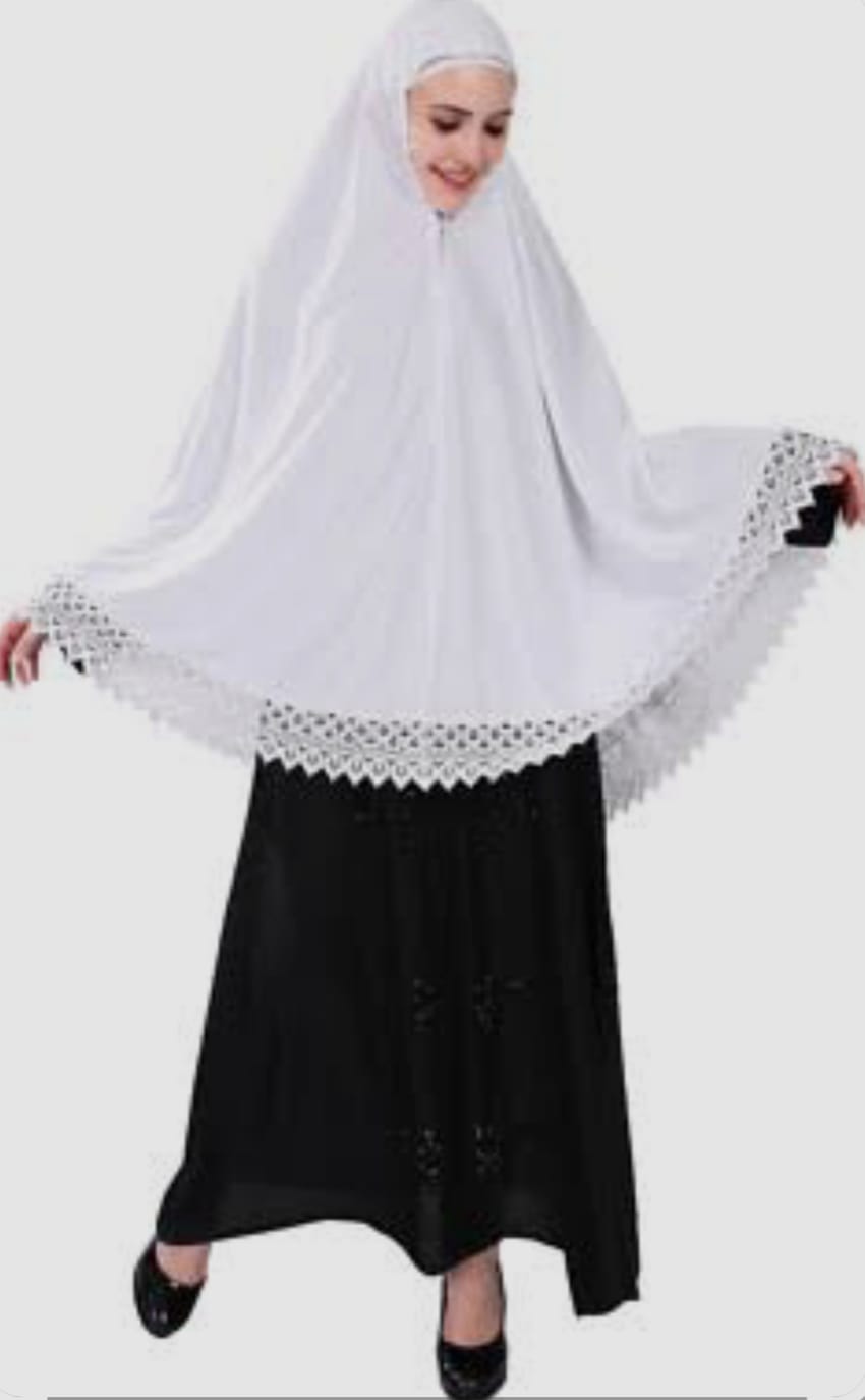 Ladies ehram - cotton white